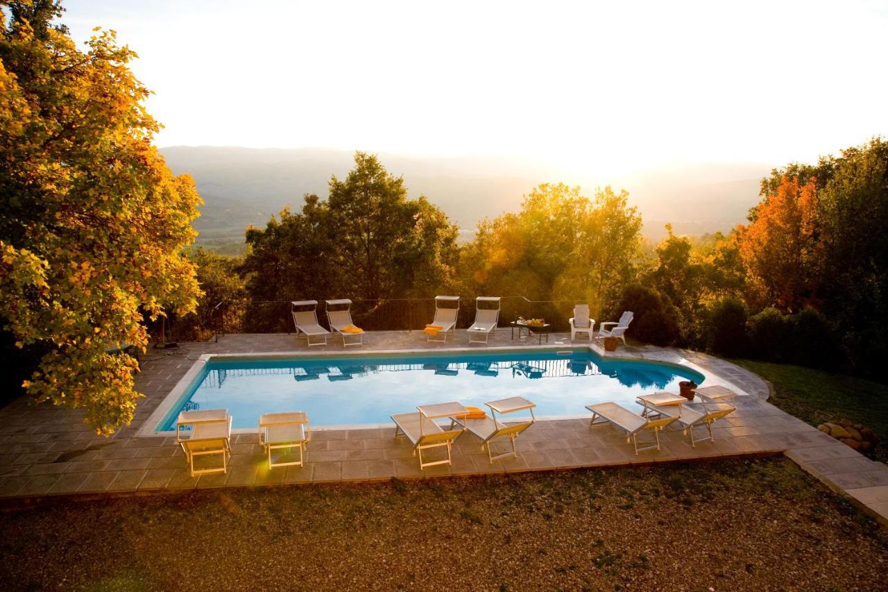 Villa Le Balze Tuscany, Private Pool, Property Fenced, Pet Allowed. Poppi Eksteriør bilde